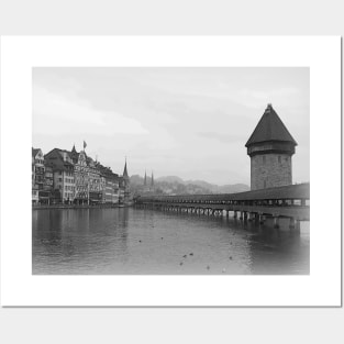 Kapellbrucke in Lucerne Posters and Art